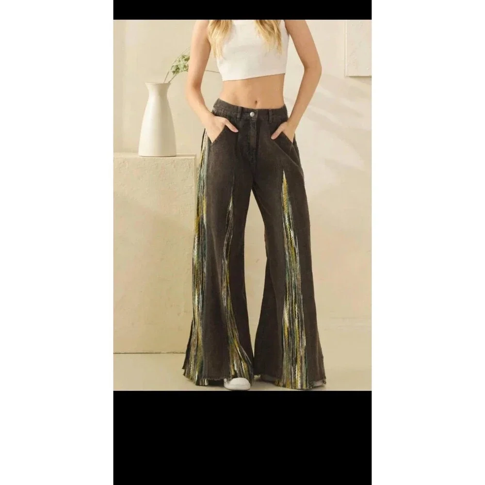 OLI & HALI pants FLARES FLARE PANTS CORDS flare jeans corduroy bohemian pants MD